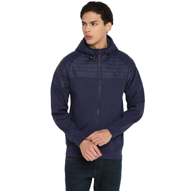 Red Chief Navy Solid Sweatshirt for Men 8310171 156