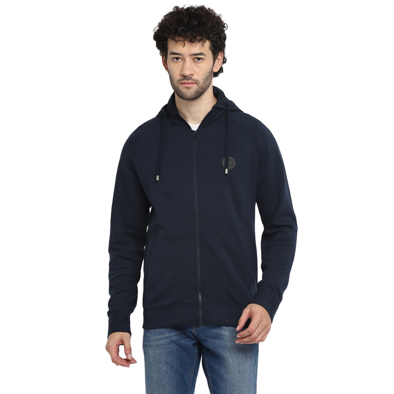 Red Chief Navy Solid Sweatshirt for Men 8310182 156