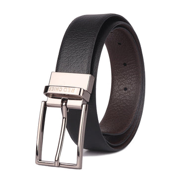 Red Chief Black/Brown Belt for Men A80385 117
