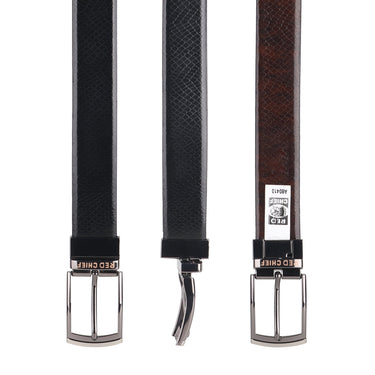 Red Chief Black/Brown Belt for Men A80410 117