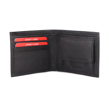 Red Chief Black Wallet for Men A90141 001