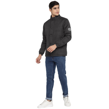 Red Chief Dark Gray Solid Jacket for Men O8310041 F801
