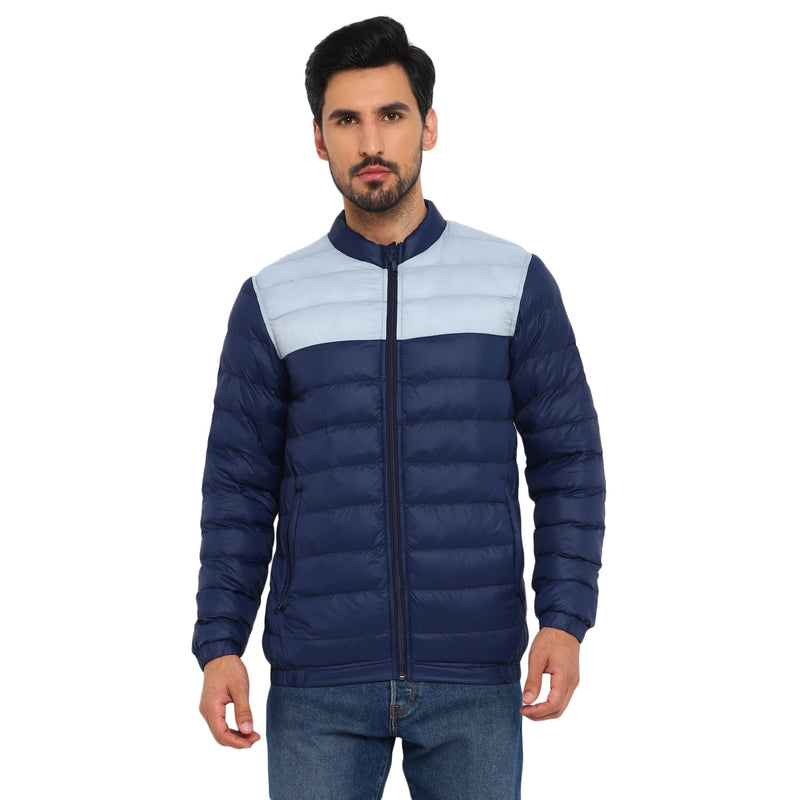 Red Chief Blue Solid Jacket for Men O8310053 002