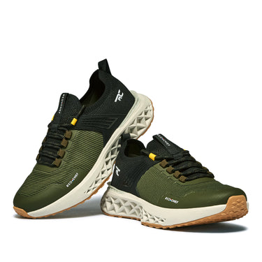 Red Chief Sports Black-Olive Walking Shoes for Men  W7014 F022