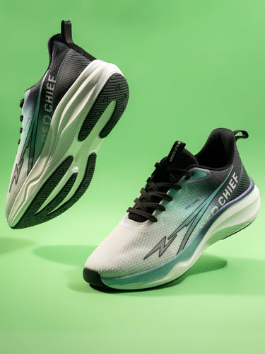 Red Chief Sports Black-Gray Running Shoes For Men R1714 F021