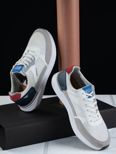 Red Chief Sports White-Gray Casual Sneakers Shoes For Men  C6006 F052