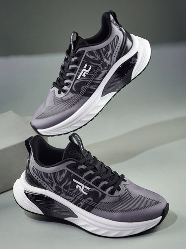 Red Chief Sports Black-Gray Running Shoes For Men R1708 F019