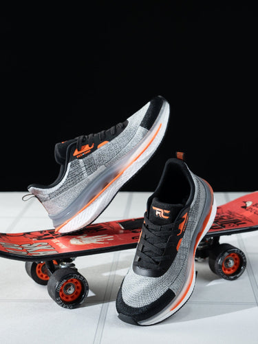 Red Chief Sports Black-Gray Running Shoes For Men R1722 F019