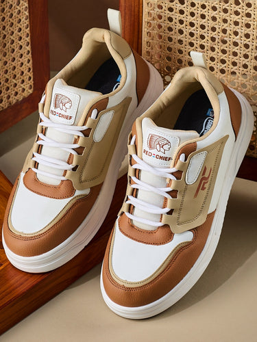 Red Chief Sports Brown-Beige Casual Sneakers shoes For Man  C6003 F027