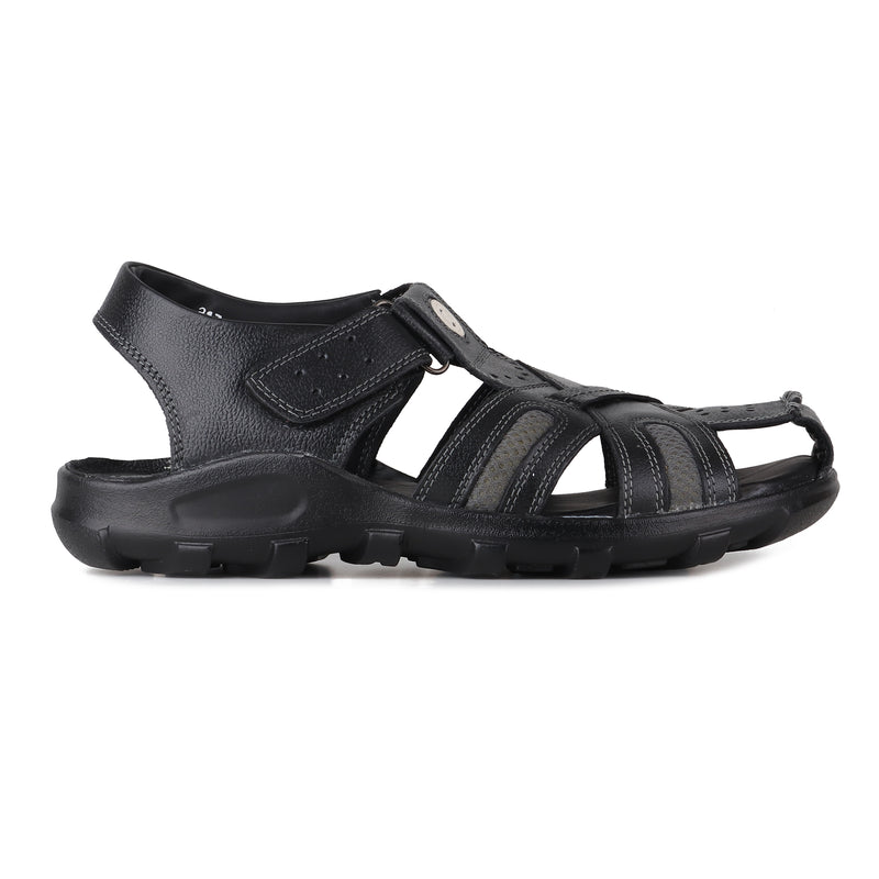 Red Chief Black Sandal for Men RC0317 045