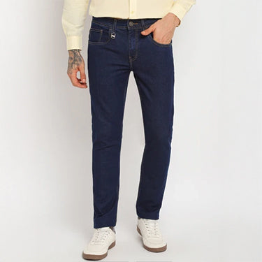 RED CHIEF Blue Cotton Poly Lycra Jeans for Men O-8560161 002