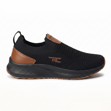Red Chief Sports Black Color Low Ankle with Slip-On Walking Shoes for Men |W7038 001