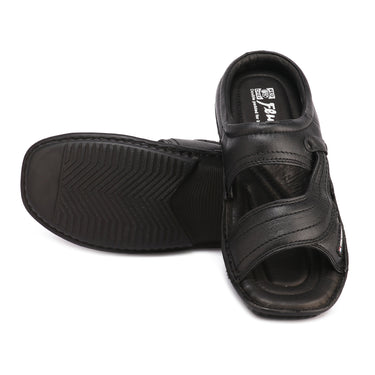 Red Chief Black Slipper for Men RC248N 001