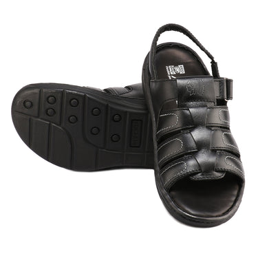 Red Chief Black Sandal for Men RC1086 001