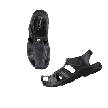 Red Chief Black Sandal for Men RC0317 045