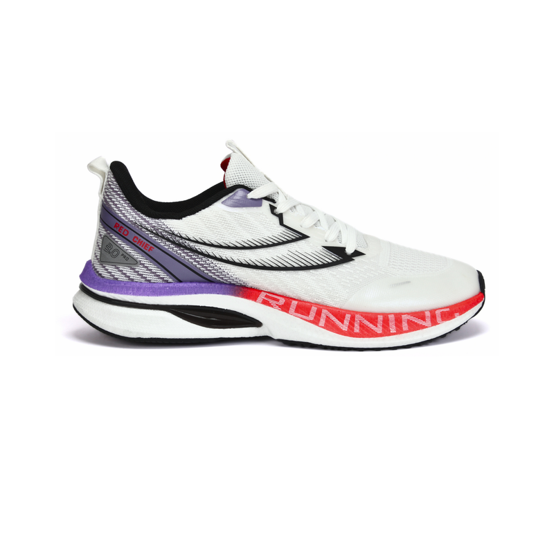 Red Chief Sports White/Purple Running Shoes For Men R1716 G0011