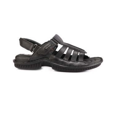 Red Chief Black Sandal for Men RC7018 001