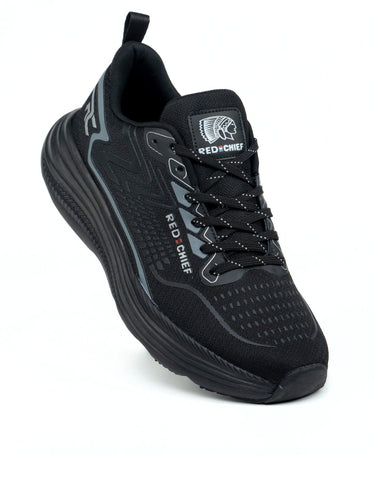 Red Chief Sports Black Running Shoes For Men R1726 001