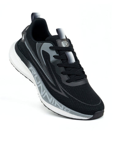 Red Chief Sports Black-Gray Running Shoes For Men R1725 F019