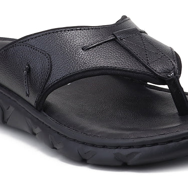RED CHIEF Black Leather Formal Shoes for Men RC4082 001