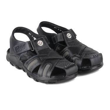 Red Chief Black Sandal for Men RC0317 045
