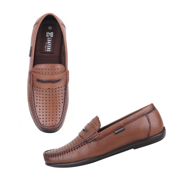 Red Chief Tan Formal Loafer Shoes for Men RC4040 006