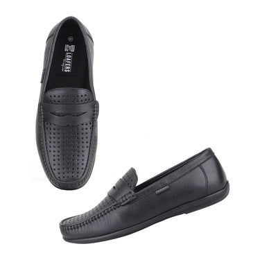 Red Chief Black Formal Loafer Shoes for Men RC4040 001
