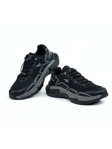 Red Chief Sports Black-Gray Running Shoes For Men R1701 F020