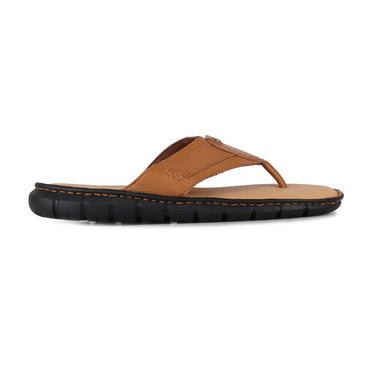 RED CHIEF Tan Leather Slipper for Men RC3990 006