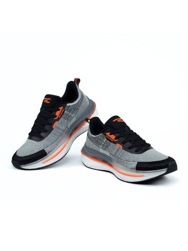 Red Chief Sports Black-Gray Running Shoes For Men R1722 F019