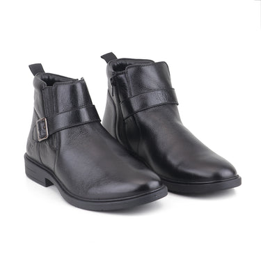 Red Chief Black Formal Chelsea Boot Shoes for Men RC4072 001