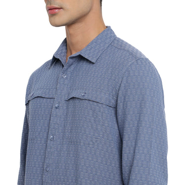 Red Chief Blue/White Casual Shirt for Men 8110652 1306