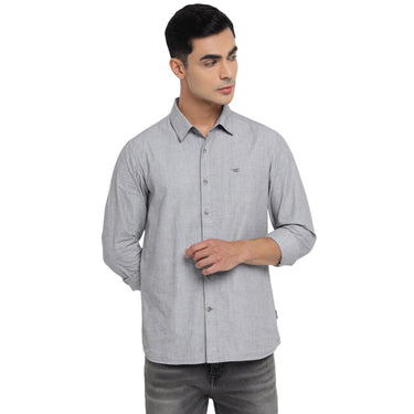 Red Chief Gray Casual Shirt for Men 8110653 005