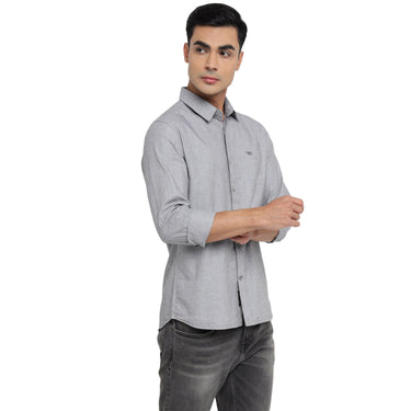 Red Chief Gray Casual Shirt for Men 8110653 005