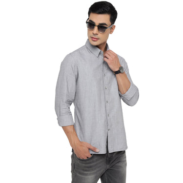 Red Chief Gray Casual Shirt for Men 8110653 005