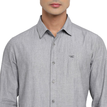 Red Chief Gray Casual Shirt for Men 8110653 005