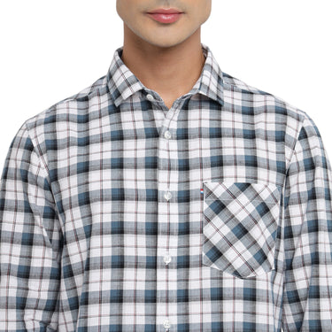 Red Chief Blue/White Casual Shirt for Men 8110655 1306