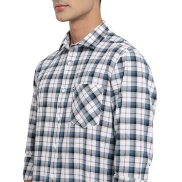 Red Chief Blue/White Casual Shirt for Men 8110655 1306