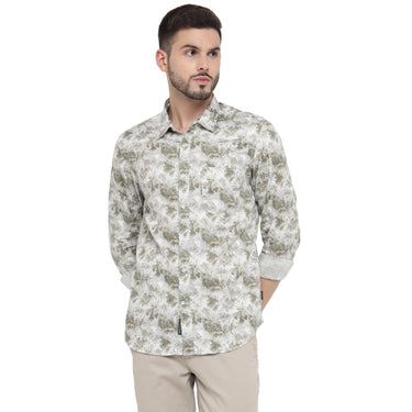Red Chief White Casual Shirt for Men 8110656 057