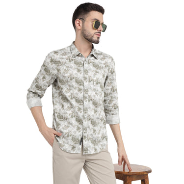 Red Chief White Casual Shirt for Men 8110656 057