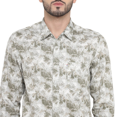 Red Chief White Casual Shirt for Men 8110656 057