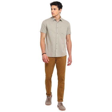 Red Chief Maroon Solid Trouser for Men T8560147 376