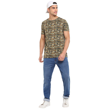 Red Chief Olive Camo T-Shirt for Men 8220249 124