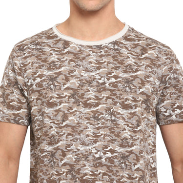 Red Chief Brown Camo T-Shirt for Men 8220250 003