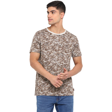Red Chief Brown Camo T-Shirt for Men 8220250 003