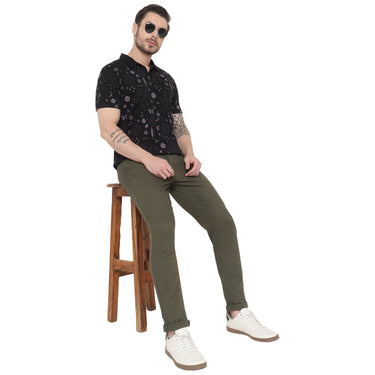 RED CHIEF Black Cotton Poly T-Shirt for Men 8220299 001