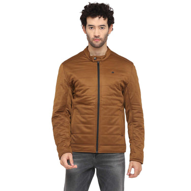Redchief Dark Khaki Biker Jacket For Men