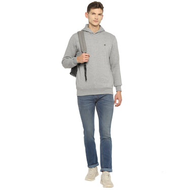 Red Chief Gray Millange Solid Sweatshirt for Men 8310161 G0024