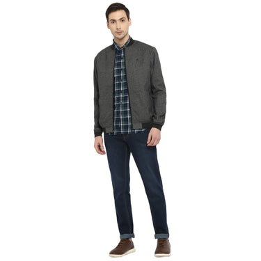 Red Chief Black/White Texture Jacket for Men 8310162 F013