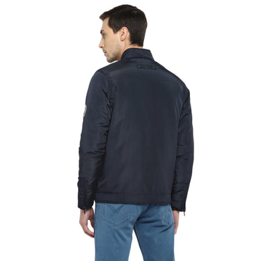 Red Chief Navy Solid Jacket for Men 8310163 156